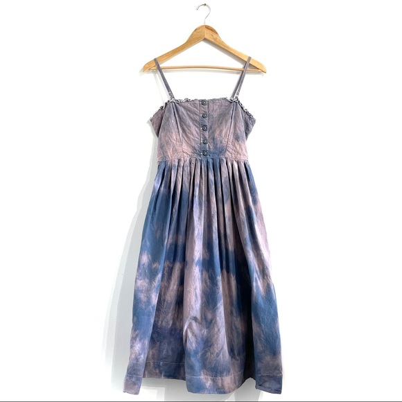 Free People Dresses & Skirts - Free People lilah dress midi tie dye strapless